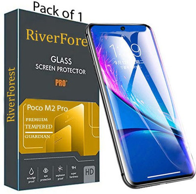 RiverForest Edge To Edge Tempered Glass for Poco M2 Pro, Mi Redmi Note 9 Pro, Mi Redmi Note 9 Pro Max(Pack of 1)