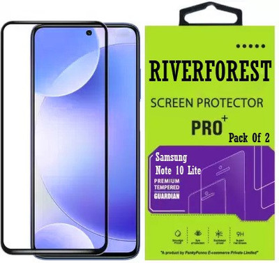 RiverForest Edge To Edge Tempered Glass for Samsung Galaxy Note10 Lite(Pack of 2)