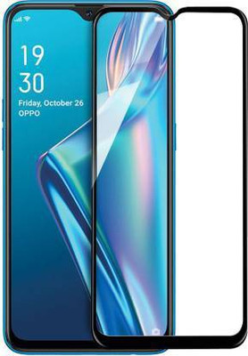 MOBIRUSH Edge To Edge Tempered Glass for Realme C11(Pack of 1)