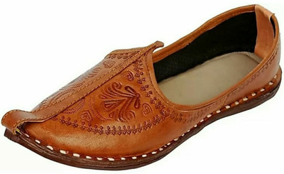 hyooo Mojaris For Men(Brown , 8)