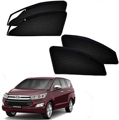 RAKRISH Rear Window, Side Window Sun Shade For Toyota Innova Crysta(Black)