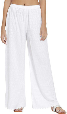 SriSaras Regular Fit Women White Trousers