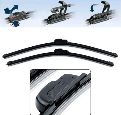 LAKSHMINARAYAN SALES FRAMELESS WIPER BLADE Windshield Wiper(50 cm, Passenger And Driver Side Wipers, Pack of: 2)