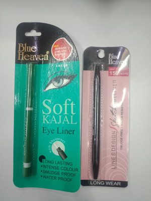 BLUE HEAVEN SKETCH EYELINER ( BLACK+ GREEN)(2 Items in the set)