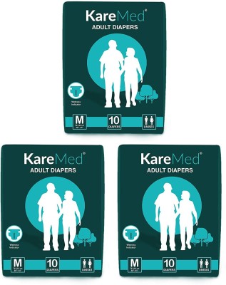 Kare Med Tape Style Adult Diapers - M(30 Pieces)