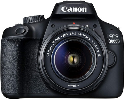 Canon 3000D DSLR Camera Kit EF S18-55 II (16 GB Memory Card & Carry Case)(Black)