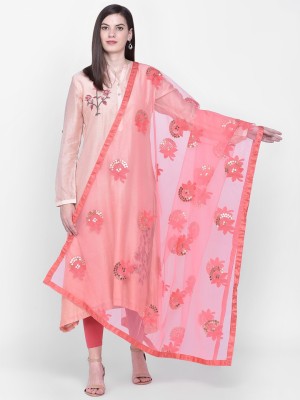 DUPATTA BAZAAR Net Embroidered Women Dupatta