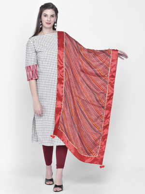 DUPATTA BAZAAR Polyester Striped Women Dupatta