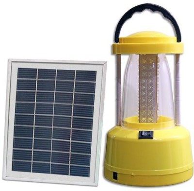 SOLAR UNIVERSE INDIA ABS Plastic Solar LED Lantern with Solar Panel, Electricity Charger & Mobile Charger 3 hrs Lantern Emergency Light(Yello)