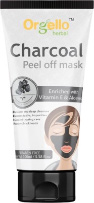 orgello Herbal Activated Charcoal Peel Off Face Mask 100 ml Pack of 1 - No Parabens(100 ml)