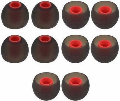 YTM EPH28 Ear Headphone Cushion Earpads Cushions (Pack of 10) Silicone replacement In The Ear Headphone Cushion(Pack of 10, Black)