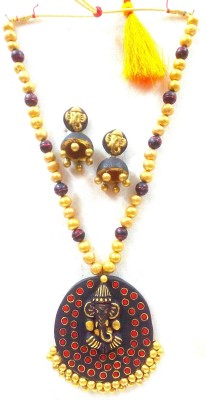 Karru Krafft Terracotta Multicolor Jewellery Set(Pack of 1)