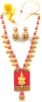 Karru Krafft Terracotta Multicolor Jewellery Set(Pack of 1)