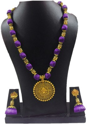 ambal Dori Purple Jewellery Set(Pack of 1)