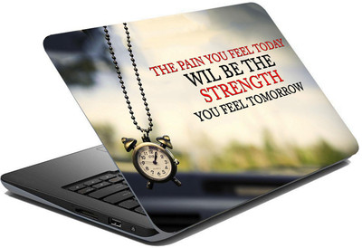 BRITISH TERMINAL lap5046 Vinyl Laptop Skin Compatible for 15.6 inch(Theme: Typography)