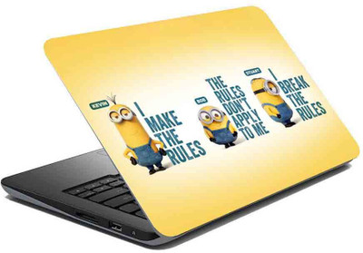 BRITISH TERMINAL lap5106 Vinyl Laptop Skin Compatible for 15.6 inch(Theme: Typography)