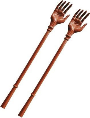 biennial 2020hand massager stick Extendable Itching Stick Back Massager & Scratcher(brown) Massager(Brown)