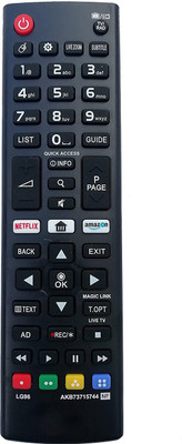 LipiWorld 96 AKB73715744 NF LED LCD Smart TV Remote Control Compatible LG Remote Controller(Black)