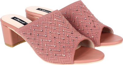 SHERRIF SHOES Women Heels(Pink , 5)