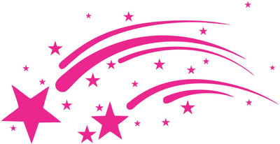 DivineDesigns 41 cm Stars Galaxy Self Adhesive Sticker(Pack of 1)