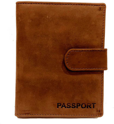 BLISSATURN Men Brown Genuine Leather Card Holder(5 Card Slots)