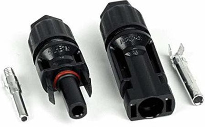 SOLAR UNIVERSE INDIA solar mc4 Connector for Solar Panel solar mc4 Connector Wire Connector(Black, Pack of 1)