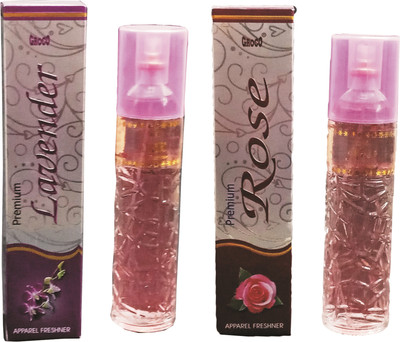 Groco Floral Spray Lavender & Rose 200 ML(each) Long Lasting Room Freshener(2 x 200 ml)