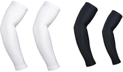 Auto Hub Nylon Arm Sleeve For Men & Women(Free, White, Black)