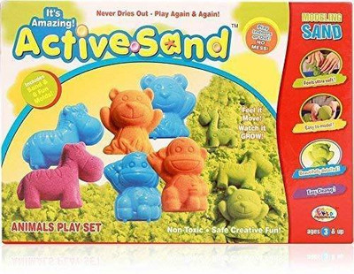 SQUICKLE Active Sand Model Animals Play Kit