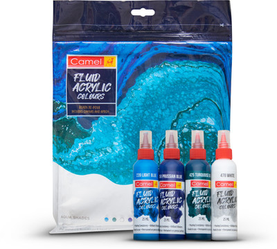 Camel Fluid Acrylic Kit - Aqua Series
