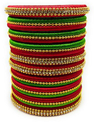 Siddhi Vinayak Collection Dori Bangle Set(Pack of 10)