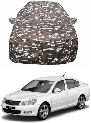 Oshotto Car Cover For Skoda Laura (With Mirror Pockets)(Multicolor)