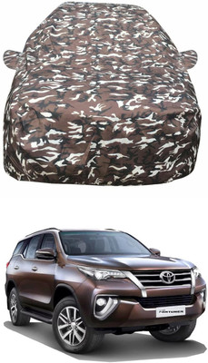 Oshotto Car Cover For Toyota Fortuner Old (With Mirror Pockets)(Multicolor)