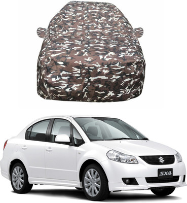 Oshotto Car Cover For Maruti Suzuki SX4 (With Mirror Pockets)(Multicolor)