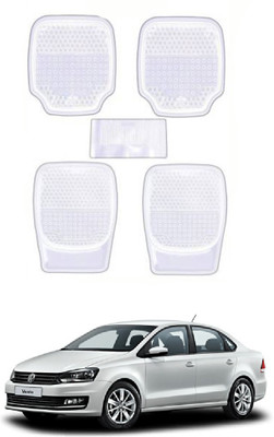 AYW Plastic Standard Mat For  Volkswagen Vento(White)