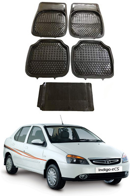AYW Plastic Standard Mat For  Tata Indigo eCS(Black)