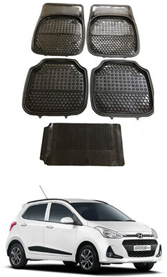 AYW Plastic Standard Mat For  Hyundai Grand i10(Black)