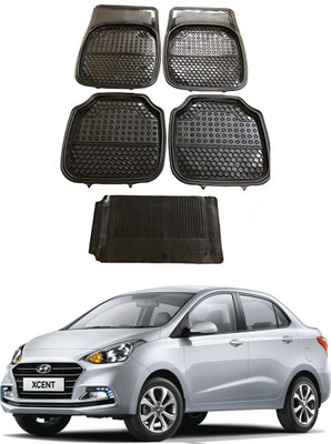AYW Plastic Standard Mat For  Hyundai Xcent(Black)