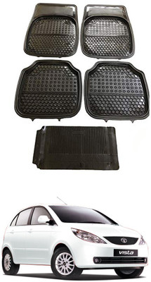AYW Plastic Standard Mat For  Tata Vista(Black)