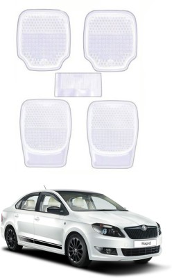 AYW Plastic Standard Mat For  Skoda Rapid(White)