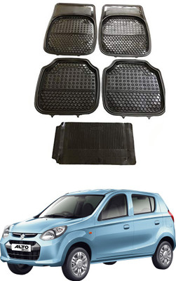 AYW Plastic Standard Mat For  Maruti Suzuki Alto 800(Black)