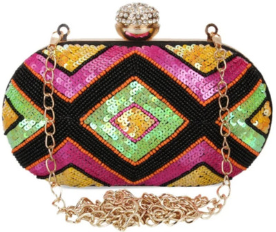 Divastri Party Multicolor  Clutch