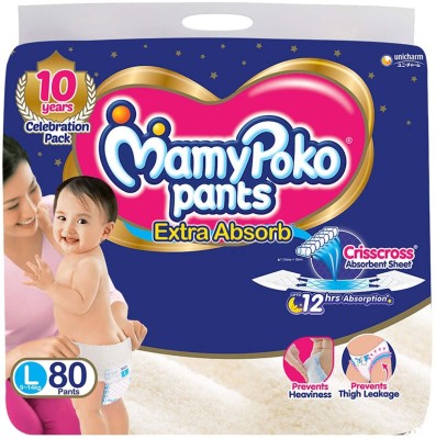 MamyPoko EXTRA ABSORB DIAPERS - L(80 Pieces)