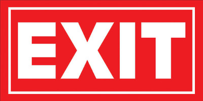 imbue EXIT Emergency Sign