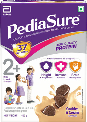PediaSure Cookies and Cream Nutrition Drink(400 g, Cookies and Cream Flavored)