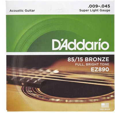 D'ADDARIO Acoustic EZ 890 Guitar String(6 Strings)