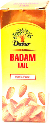Dabur Pack of 2 Baadam tail baadam oil 100ml with honey (100*2) Hair Oil(200 ml)
