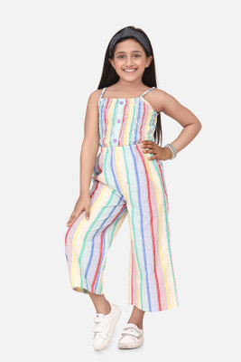 STYLESTONE Striped Girls Jumpsuit