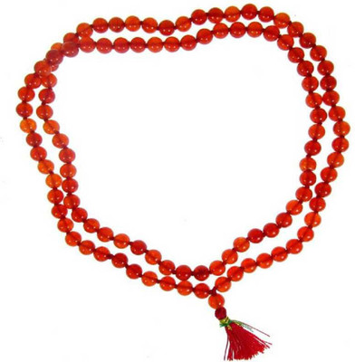 royalle Red Hakik Mala With Natural Stone Chalcedony Stone Necklace Agate Stone Chain