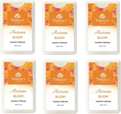 Yardley London 6 Autumn Bloom Compact Perfume, 18 ml each (Pack of 6) Perfume  -  108 ml(For Men & Women)